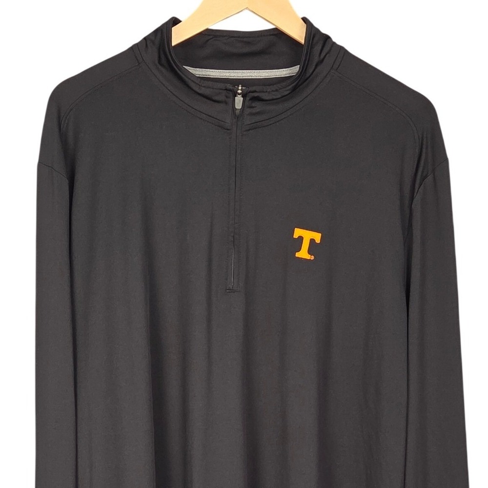 Johnnie-O Tennessee Volunteers 1/4 Zip Pullover Mens XXL Black Performance Golf